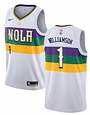 Pelicans 1 Zion Williamson White City Edition Nike Swingman Jersey Dzhi,baseball caps,new era cap wholesale,wholesale hats